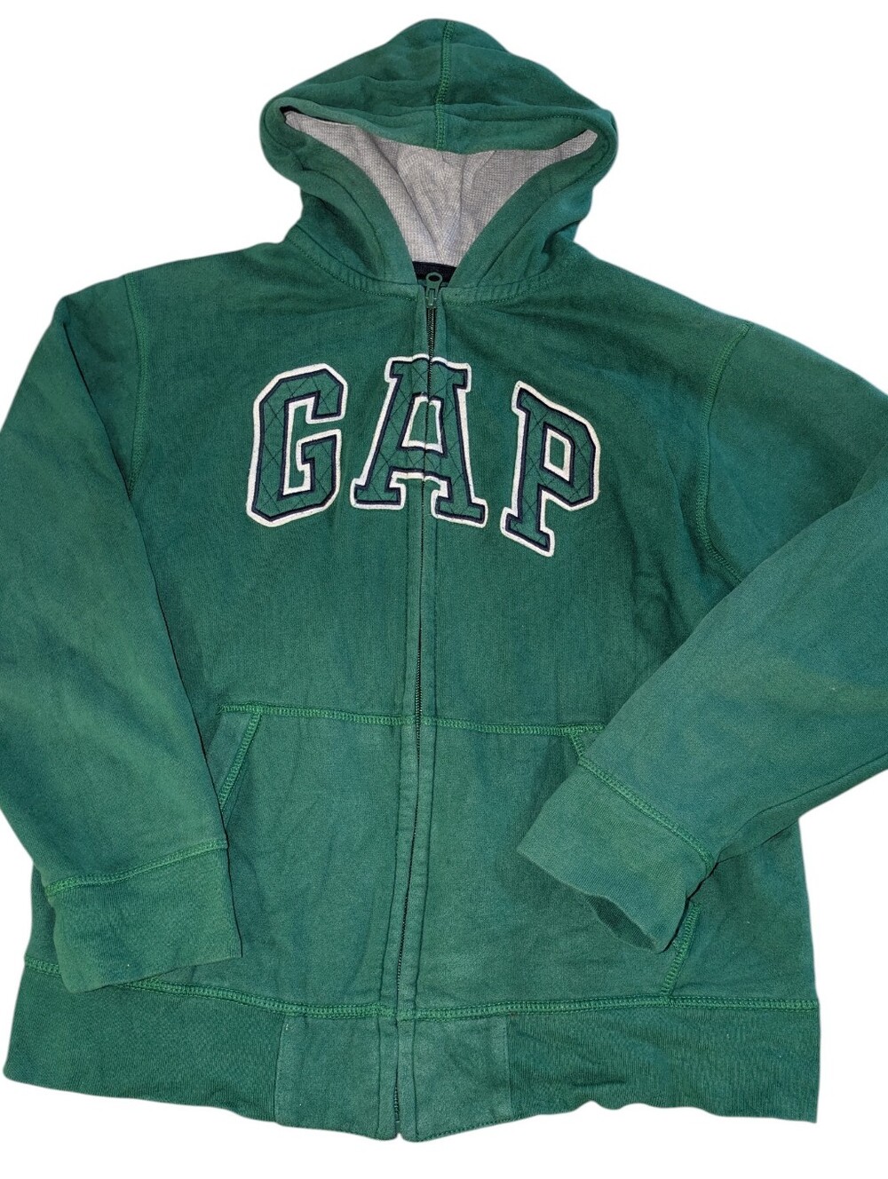 GAP Kids Forest Green Hooded Zip-Up Sweatshirt